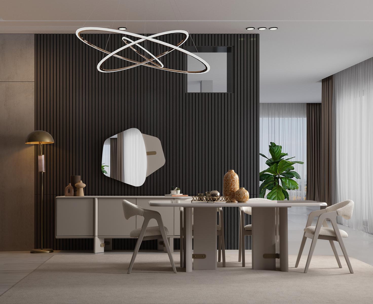 Glamour Bronz Yemek Odası